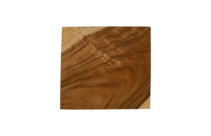 Phillips Collection Geometry Side Table, Sculptural Two-Tone Accent Piece in Natural Wood for Modern Interiors TH85209