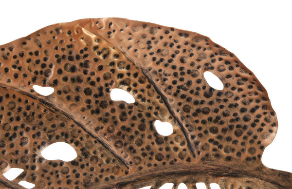 Phillips Collection Birch Leaf Wall Art - Hand-Crafted Metal Sculpture for Modern Organic Home Décor and Style Copper, MD TH85750