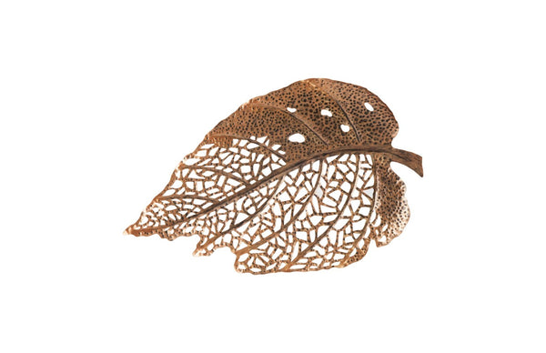Phillips Collection Birch Leaf Wall Art - Hand-Crafted Metal Sculpture for Modern Organic Home Décor and Style Copper, MD TH85750
