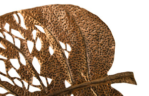 Phillips Collection Birch Leaf Wall Art - Hand-Crafted Metal Sculpture for Modern Organic Home Décor and Style Copper, LG TH85853