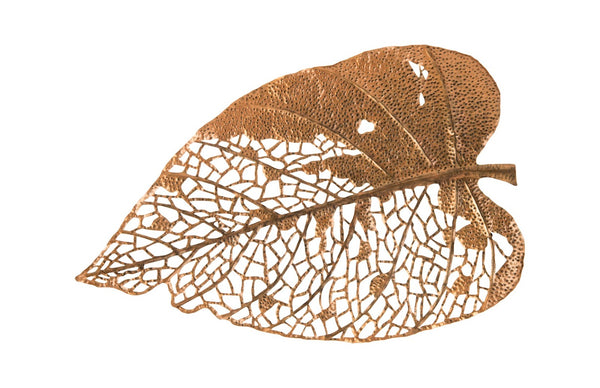Phillips Collection Birch Leaf Wall Art - Hand-Crafted Metal Sculpture for Modern Organic Home Décor and Style Copper, XL TH85854