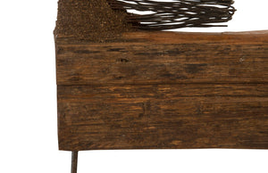 Phillips Collection Wire Horse Sculpture – Handcrafted Eco-Friendly Art Piece with Reclaimed Wood and Unique Charm SM Body TH87870