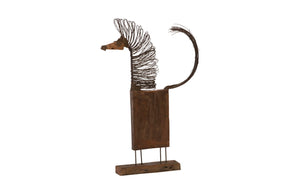 Phillips Collection Wire Horse Sculpture – Handcrafted Eco-Friendly Art Piece with Reclaimed Wood and Unique Charm Big Body TH87871