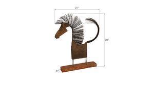 Phillips Collection Wire Horse Sculpture – Handcrafted Eco-Friendly Art Piece with Reclaimed Wood and Unique Charm MD Body TH87872