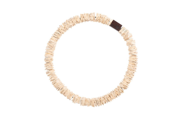 Phillips Collection Stacked Wall Ring Art - Handcrafted Chamcha Wood Sculpture for Contemporary and Rustic Decor Bleached, LG TH89176