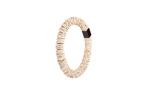 Phillips Collection Stacked Wall Ring Art - Handcrafted Chamcha Wood Sculpture for Contemporary and Rustic Decor Bleached, SM TH89178