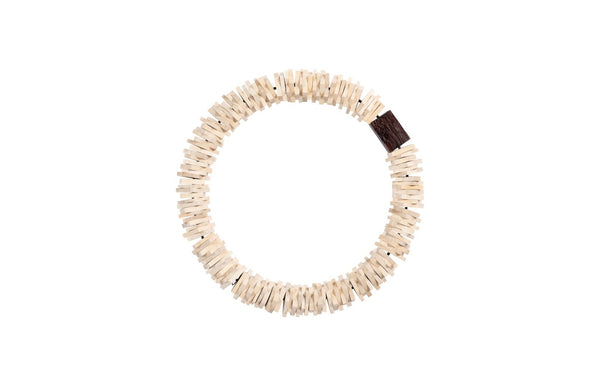 Phillips Collection Stacked Wall Ring Art - Handcrafted Chamcha Wood Sculpture for Contemporary and Rustic Decor Bleached, SM TH89178
