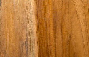 Phillips Collection Teak Console Table With Iron Top - Modern Organic Design, Unique Wood Graining & Elemental Style Brown,Black Wood ,Teak Th89260