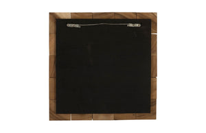 Phillips Collection Blocks Textured Wall Tile - Unique Chamcha Wood Mosaic Art Panels For Stunning Interiors Brown Wood Th92141