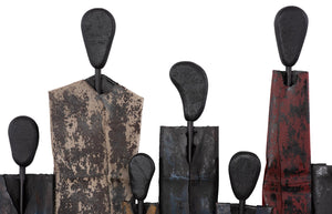 Phillips Collection Honey Drum People Metal Wall Art Sculpture - Handmade, Sustainable Décor for Unique Interiors TH92142