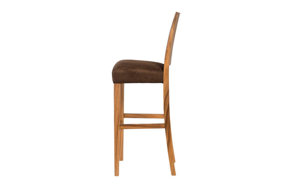 Phillips Collection Origins Bar Stool - Handcrafted Reclaimed Chamcha Wood with Unique Artisanal Detailing and Warm Finish Natural TH92730