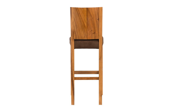 Phillips Collection Origins Bar Stool - Handcrafted Reclaimed Chamcha Wood with Unique Artisanal Detailing and Warm Finish Natural TH92730