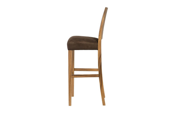 Phillips Collection Origins Reclaimed Chamcha Wood Bar Stool with Butterfly Joints for Organic Interiors TH92730