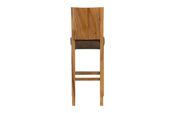 Phillips Collection Origins Reclaimed Chamcha Wood Bar Stool with Butterfly Joints for Organic Interiors TH92730
