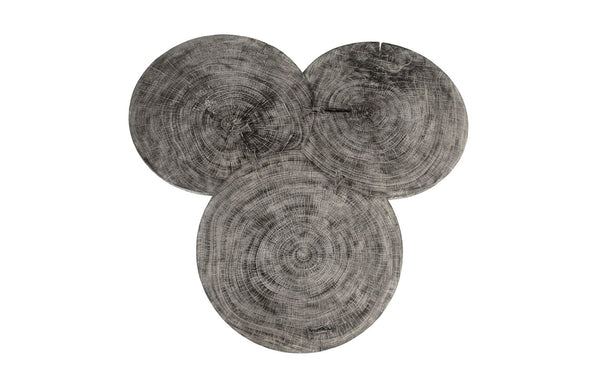Phillips Collection Marley Bar Table - Stylish Sculptural Design with Warm Tones for Modern or Rustic Interiors Chamcha Wood, Gray Stone Finish TH93106
