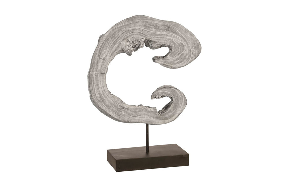 Phillips Collection Creature Sculpture on Stand – Hand-Finished Accent with Unique Organic Design for Modern Spaces Gray Stone TH93180