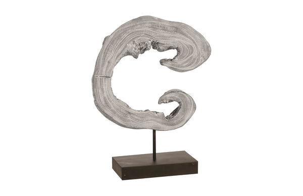Phillips Collection Creature Sculpture on Stand – Hand-Finished Accent with Unique Organic Design for Modern Spaces Gray Stone TH93180
