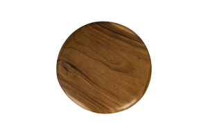 Phillips Collection String Solid Chamcha Wood Bar Table with Tapered Iron Legs for Kitchen or Dining TH93209