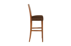 Phillips Collection Origins Bar Stool - Handcrafted Reclaimed Chamcha Wood with Unique Artisanal Detailing and Warm Finish Perfect Brown TH94567