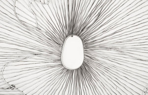 Phillips Collection Poppy Flower Wall Art - Modern Organic Sculpture for Elegant Home Decor and Stunning Visual Appeal Silver/Black, LG TH95111