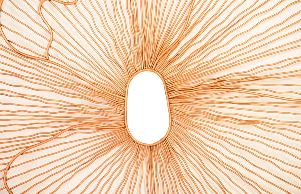 Phillips Collection Poppy Flower Wall Art - Modern Organic Sculpture for Elegant Home Decor and Stunning Visual Appeal Copper, LG TH95114