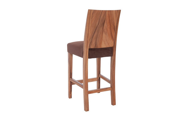 Phillips Collection Origins Handcrafted Counter Stool with Unique Woodgrain Design for Modern or Rustic Spaces Chamcha Wood, Natural TH95603