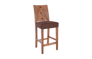 Phillips Collection Origins Handcrafted Counter Stool with Unique Woodgrain Design for Modern or Rustic Spaces Chamcha Wood, Natural TH95603
