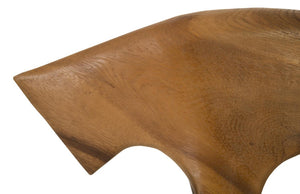 Phillips Collection Bull Wood Sculpture Hand Carved Organic Form for Modern and Bohemian Home Decor 17 L x 3 W x 11 H TH95616