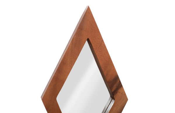 Phillips Collection Diamond Mirror - Sustainable Chamcha Wood Craftsmanship For Eco-friendly Home Decor Solutions Beige Wood ,Chamcha Wood Th95618