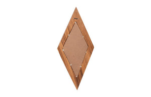 Phillips Collection Diamond Shaped Acacia Wood Wall Mirror Handcrafted Sustainable Decor for Entryway Large TH95620