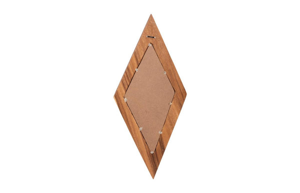 Phillips Collection Diamond Shaped Acacia Wood Wall Mirror Handcrafted Sustainable Decor for Entryway Large TH95620