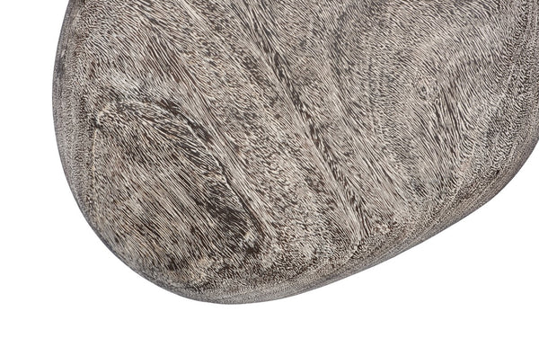Phillips Collection River Stone Wall Tile Sculpture - Elegant Metal Design Inspired by Nature for Modern Interiors Gray Stone, XL TH96033