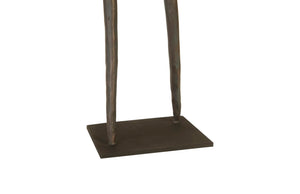 Phillips Collection Abstract Waving Figure Sculpture On Metal Base - Modern Decorative Accent For Contemporary Spaces Bronze Metal Th96034