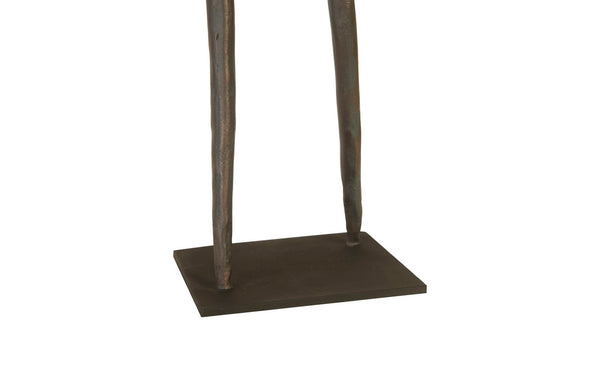 Phillips Collection Abstract Waving Figure Sculpture On Metal Base - Modern Decorative Accent For Contemporary Spaces Bronze Metal Th96034