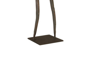 Phillips Collection Abstract Waving Figure Sculpture On Metal Base - Modern Decorative Accent For Contemporary Spaces Bronze Metal Th96035