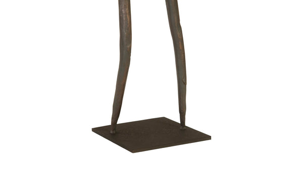 Phillips Collection Abstract Waving Figure Sculpture On Metal Base - Modern Decorative Accent For Contemporary Spaces Bronze Metal Th96035