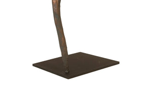 Phillips Collection Abstract Figure on Metal Base - Modern Organic Sculpture for Contemporary Home Decor Accents Bronze Finish, Leg Folded TH96036