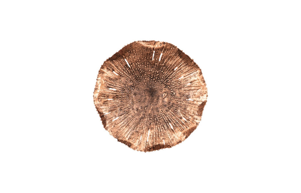 Phillips Collection Lotus Wall Art Sculpture - Hand-Cut Metal Leaf Design for Modern Organic Home Décor Display Copper/Black, SM TH96156