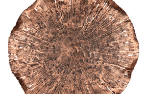 Phillips Collection Lotus Large Metal Wall Art - Hand-crafted Copper Beauty With Textured Black Highlights For Home Decor Brown,Black Metal Th96157