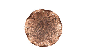 Phillips Collection Lotus Large Metal Wall Art - Hand-crafted Copper Beauty With Textured Black Highlights For Home Decor Brown,Black Metal Th96157