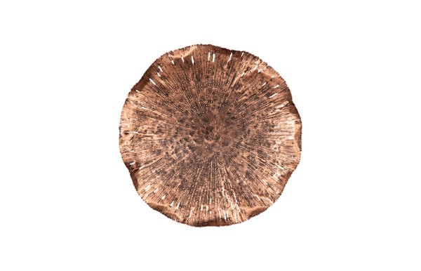 Phillips Collection Lotus Large Metal Wall Art - Hand-crafted Copper Beauty With Textured Black Highlights For Home Decor Brown,Black Metal Th96157