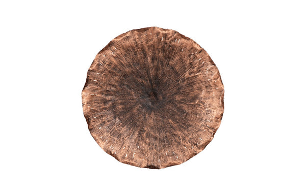 Phillips Collection Lotus Large Metal Wall Art - Hand-crafted Copper Beauty With Textured Black Highlights For Home Decor Brown,Black Metal Th96158