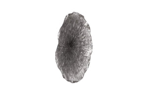Phillips Collection Lotus Wall Art Sculpture - Hand-Cut Metal Leaf Design for Modern Organic Home Décor Display Silver/Black, LG TH96161