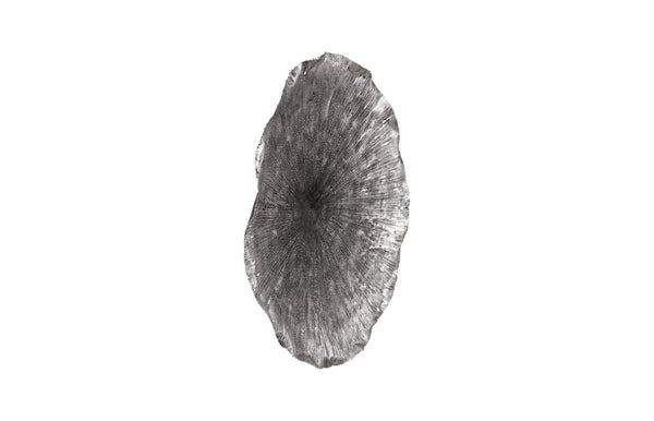 Phillips Collection Lotus Wall Art Sculpture - Hand-Cut Metal Leaf Design for Modern Organic Home Décor Display Silver/Black, LG TH96161