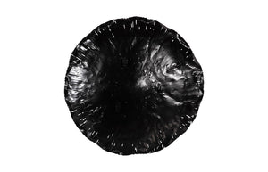 Phillips Collection Lotus Wall Art Sculpture - Hand-Cut Metal Leaf Design for Modern Organic Home Décor Display Silver/Black, LG TH96161