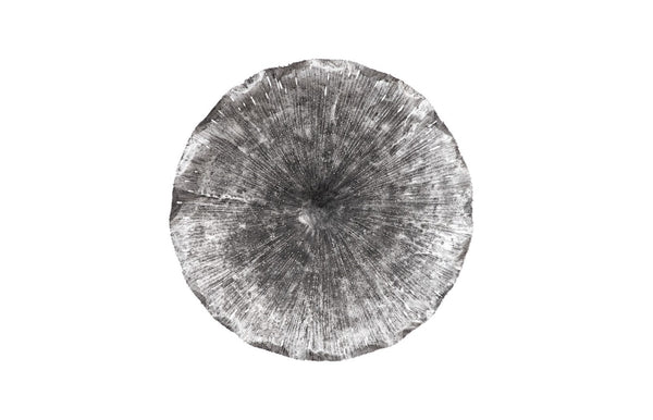Phillips Collection Lotus Wall Art Sculpture - Hand-Cut Metal Leaf Design for Modern Organic Home Décor Display Silver/Black, LG TH96161