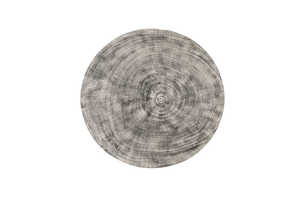 Phillips Collection Drum Accent Stool – Versatile Decorative Pedestal with Modern-Organic Appeal for Any Room Decor Mango Wood, Gray Stone TH96453