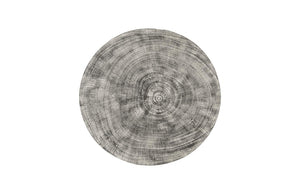 Phillips Collection Drum Stool Solid Mango Wood Gray Stone Finish Organic Modern Accent Seating TH96453