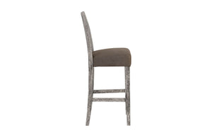 Phillips Collection Origins Handcrafted Counter Stool with Unique Woodgrain Design for Modern or Rustic Spaces Gray Stone TH96533