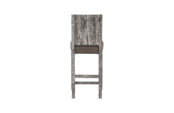 Phillips Collection Origins Handcrafted Counter Stool with Unique Woodgrain Design for Modern or Rustic Spaces Gray Stone TH96533